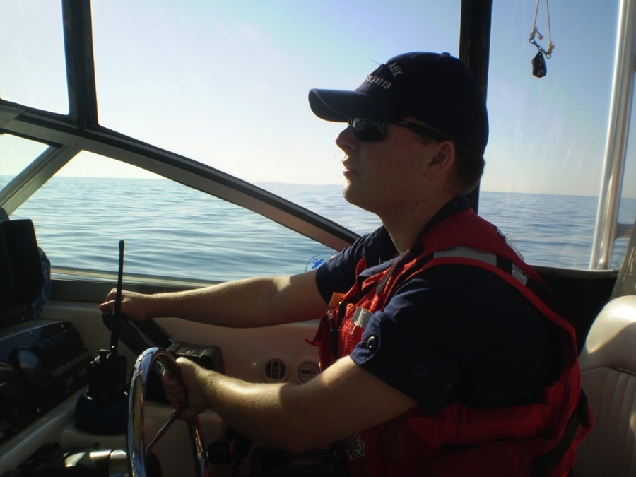 Calem Cecil-Wherity at the helm